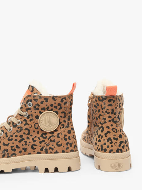 Enkellaarsjes Uit Leder Palladium Bruin women 99519974 ander zicht 2